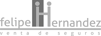 Previous logo: “felipe Hernandez, venta de seguros” in grey.