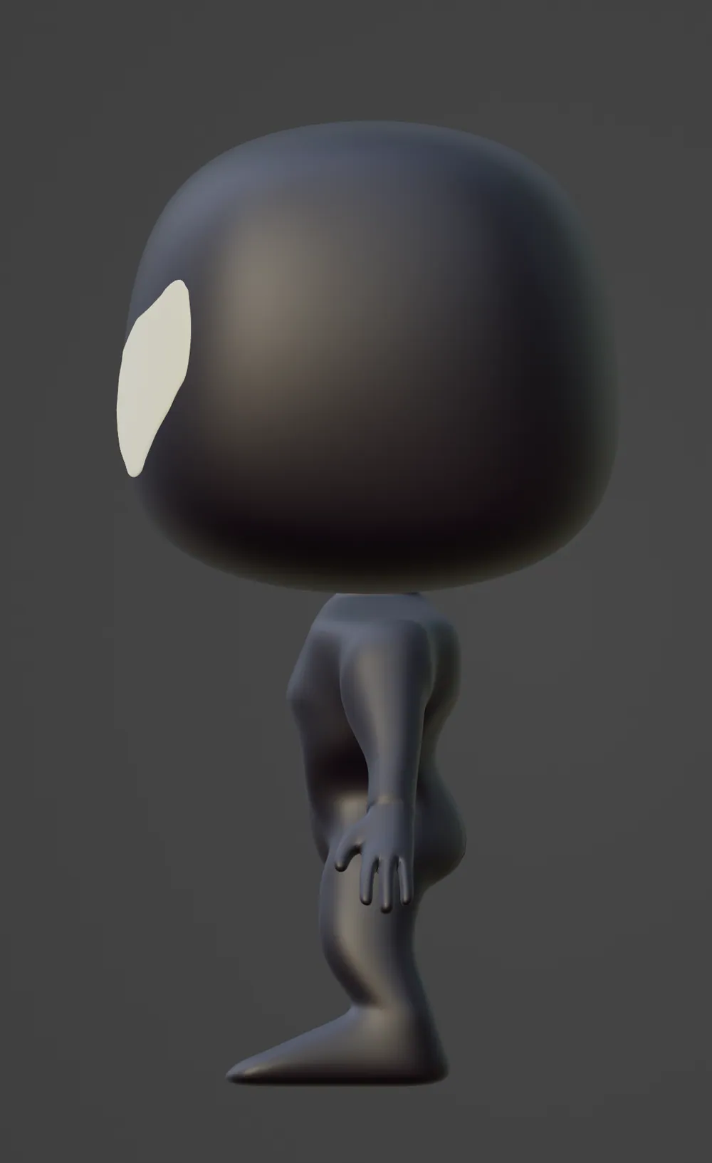 Side view of the figure.