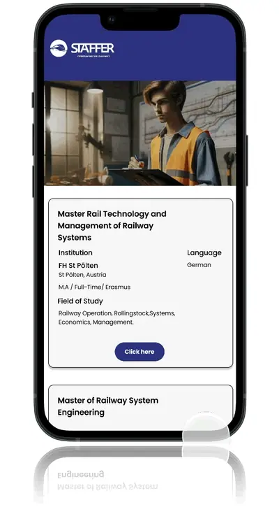 Animated walkthrough of the mobile version, from the landing page to a programme.